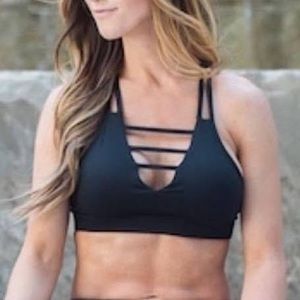 Zyia Active Black Grid Bra